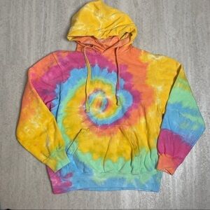 Dyenomite Tie Dye Bright hoodie hooded sweatshirt medium